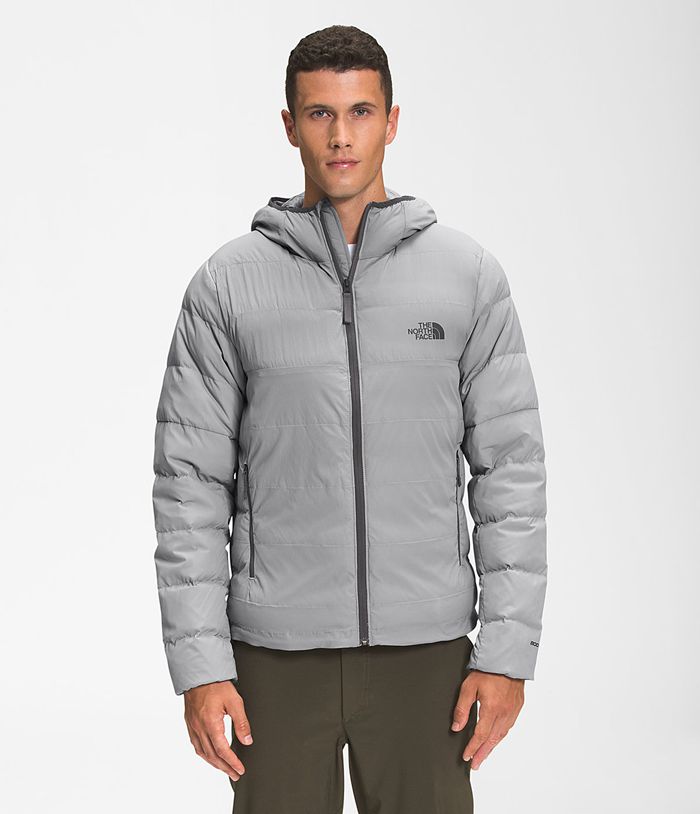 The North Face Puffer Jacket Castleview 50/50 Grey - Mens - Thailand JNOZS-2694